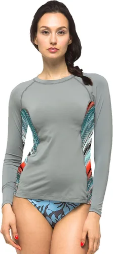 Vista 11 de Private Island Camiseta de entrenamiento de manga larga para mujer con protección UPF 50+ (RGT)
