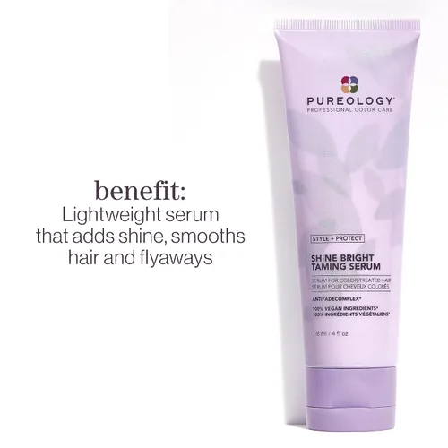 Vista 2 de Pureology Style + Protect Shine Bright - Suero para domar el cabello sin peso Combate el encrespamiento Vegano
