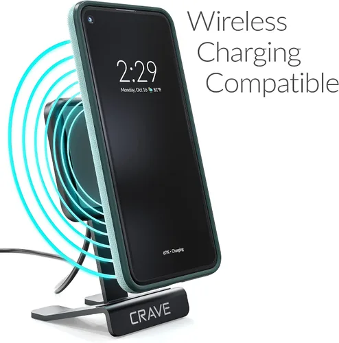 Vista 6 de Crave Funda para Pixel 5, Funda de la Serie de Protección Dual Guard para Google Pixel 5 - Aqua