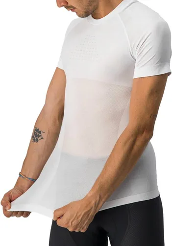 Vista 3 de Castelli Capa base de manga corta sin costuras Core - Blanco para hombre, LXL