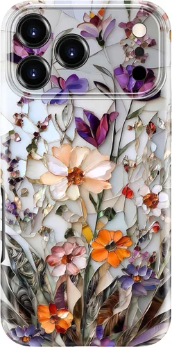 Vista 100 de bemal Funda para iPhone 12 Mini, estética, vintage, floreciente, peonía, concha, femenina, compatible con MagSafe, moderna, única, moderna, moderna