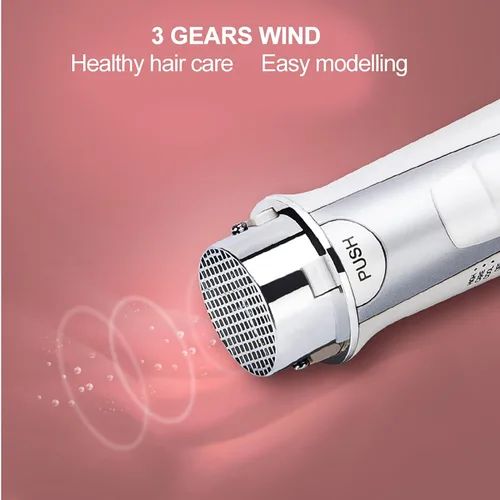 Vista 5 de FILFEEL Cepillo secador de pelo, eléctrico con cable, negro, secado rápido, multifuncional, reparación de cabello