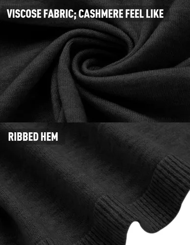 Vista 5 de PULI - Poncho versátil tejido para mujer con botones de peso ligero para primavera verano y otoño chal poncho capa suéter de punto