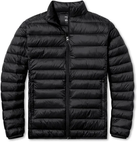 Vista 8 de TSLA - Chaqueta acolchada, ligera y plegable para hombre, ideal para invierno, impermeable