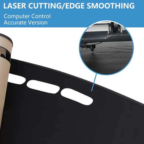 Vista 6 de Funda de franela negra para tablero de automóvil, compatible con volante a la izquierda, Infiniti G25, G35, G37, Q40 2007-2015/Nissan Skyline V36