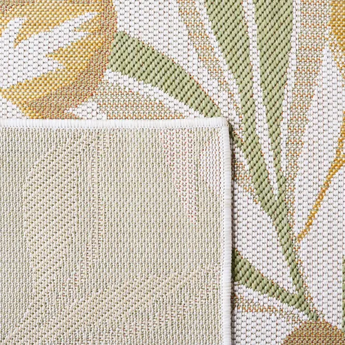 Vista 5 de SAFAVIEH Courtyard Collection - Alfombra de pasillo, 2 pies 3 pulgadas x 8 pies, color beige y óxido, no desprende pelusa y de fácil cuidado