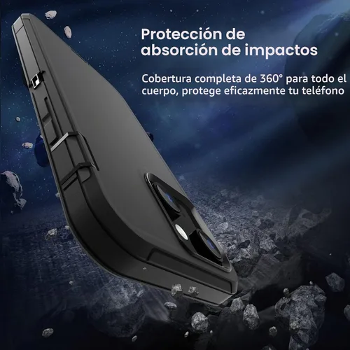 Vista 2 de Sansunto Funda protectora para iPhone 16e, funda protectora para 13, 14, 15, 16E 6.1 pulgadas, resistente a prueba de golpes, a prueba de caídas