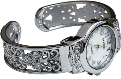 Vista 3 de Blekon Collections Reloj de pulsera de cuarzo japonés para mujer, 1.102 in, diseño elegante