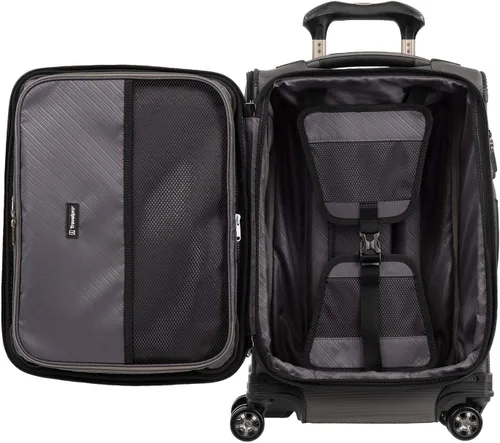 Vista 4 de Travelpro Crew Versapack - Maleta giratoria extensible Softside, Gris (Titanium Grey)), 407186205