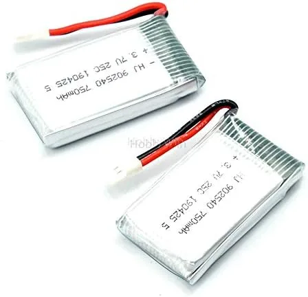 Vista 6 de Batería LiPO MX2.0-2P de 3,7 V 1S, 750 mAh, 25 C, enchufe para dron FPV modelo RC helicóptero de avión