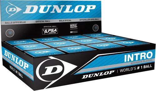 Vista 2 de DUNLOP Sports Intro Beginner Squash Ball, 12-Ball Box