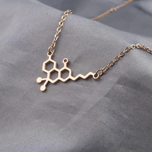 Vista 5 de TGBJE THC Molecule Collar CBD Collar Pot Lovers Gift Cannabis 420 Science Chemistry