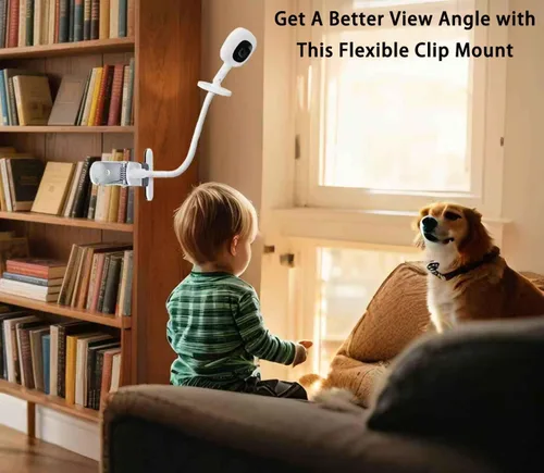 Vista 5 de Soporte para monitor de bebé Nanit Pro Smart Baby Monitor y Flex Stand Baby Monitor, HelloBaby HB6550/HB65/HB66/HB248/HB6351/HB40/HB6339, ANMEATE