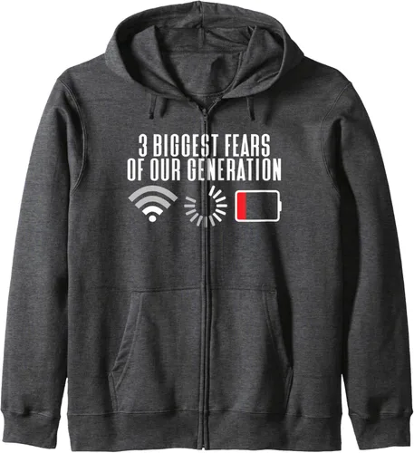 Vista 4 de 3 Biggest Fears Of Our Generation - Sudadera con capucha para hombre y mujer, Negro