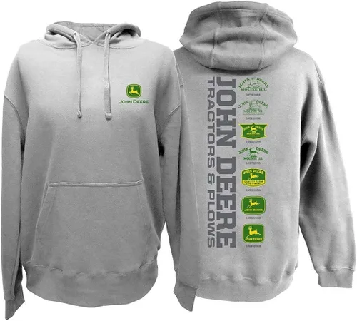 Vista 2 de John Deere TRACTORS & PLOWS - Sudadera con capucha para hombre