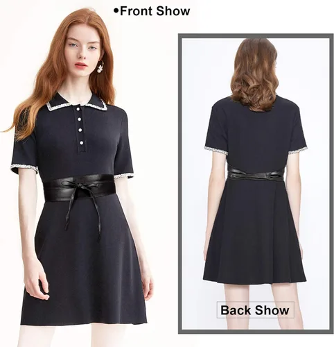 Vista 2 de JASGOOD Cinturón Obi de piel sintética para mujer, cinturón de cintura retro ancho para vestido