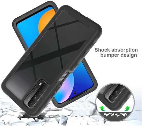 Vista 5 de Funda compatible con Honor 10X Lite, funda protectora anticaídas y absorbe los golpes compatible con Huawei Y7a PPA-L02B PPA-L03B / P Smart 2021