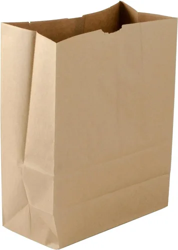 Vista 2 de Shop&Save - Bolsas grandes de papel para comestibles, 12 x 7 x 17 pulgadas, color marrón kraft, saco de barril resistente, 57 libras, bolsas