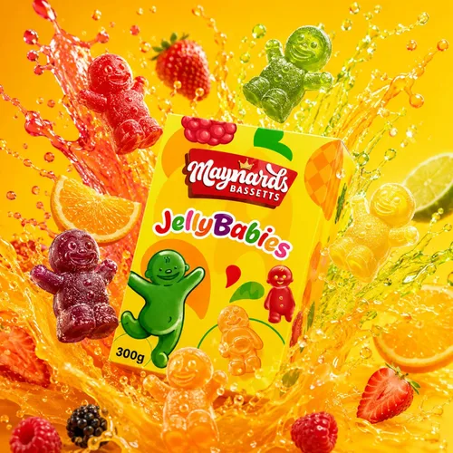 Vista 4 de Maynards Bassetts Jelly Babies - Caja de dulces (10.58 oz, 4 unidades)