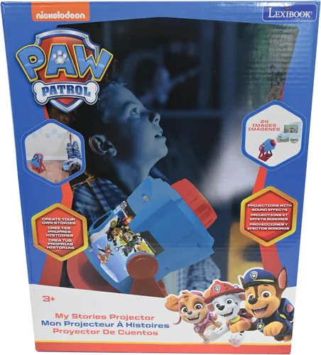 Vista 6 de LEXiBOOK Paw Patrol - Mis Historias Cobran Vida - Proyector de Historias con Sonidos, Temporizador y Folleto, Azul/Rojo
