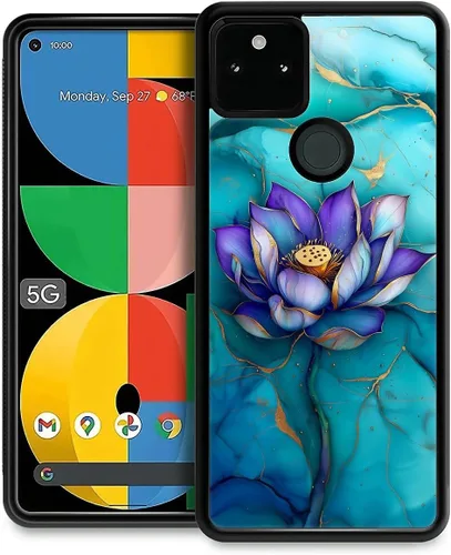 Vista 290 de Compatible con Google Pixel 4A 5G Mobile Case Creative Acrylic Back Panel Silicona Edge Case Slim Protección Especialmente para Google Pixel 4A 5G