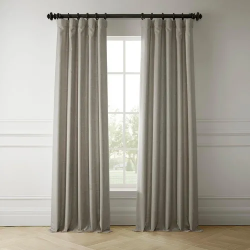 Vista 12 de HPD Half Price Drapes Cortinas italianas de lino sintético de 84 pulgadas de largo, cortinas de oscurecimiento para dormitorio y sala de estar, 50 x