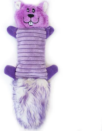 Vista 2 de ZippyPaws - Zingy - Juguete de peluche chirriante duradero sin relleno para perros - Skunk