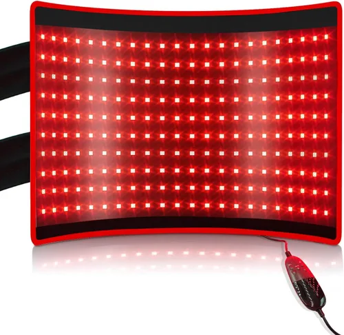 Vista 9 de BestQool Cinturón de Terapia de Luz Roja, Terapia de Luz Infrarroja y Terapia de Luz Roja para el Cuerpo, Almohadillas Envolventes Portátiles