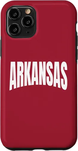 Vista 10 de Funda local tradicional para iPhone 15 Minimal Arkansas Rojo Blanco Fayetteville AR