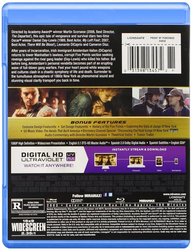 Vista 2 de Gangs Of New York Blu-ray + Digital