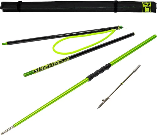 Vista 10 de JBL Spearguns Shaka - Lanza híbrida de poste de fibra de carbono para pesca submarina, buceo libre, buceo, 3 piezas de lanza de poste de viaje