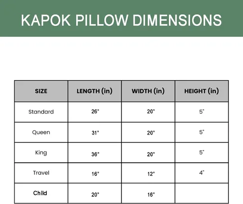 Vista 2 de ORGANIC TEXTILES Almohada natural Kapok con funda de algodón orgánico, (tamaño infantil), certificado GOTS, loft ajustable, refrescante