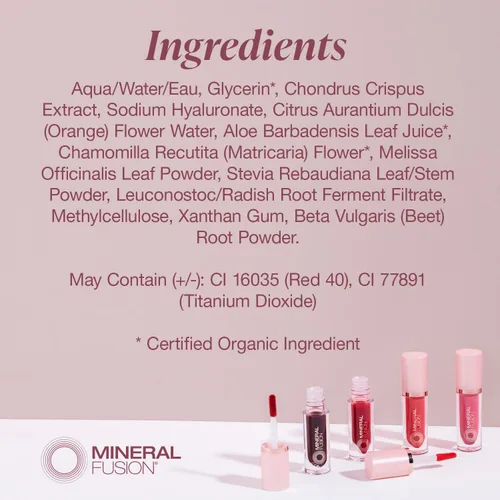 Vista 8 de Mineral Fusion Merlot 2 en 1 Lip & Cheek Stain Merlot, 0.10 onzas líquidas, rojo cereza profundo hidratante, de larga duración, color mate