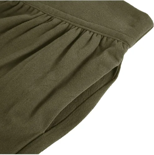 Vista 3 de Pantalones de tobillo medievales para niños y niños, disfraz de pirata vikingo, renacentista, con cordones, pantalones de navegador con bandas