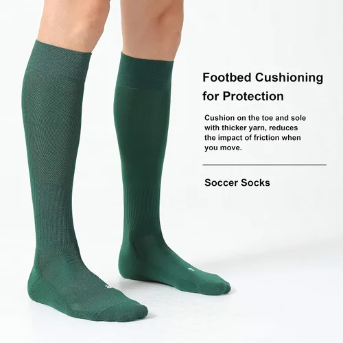 Vista 4 de CS CELERSPORT Pack de 23 calcetines de fútbol, sóftbol y béisbol para niños, jóvenes y adultos - Calcetines de compresión multideporte