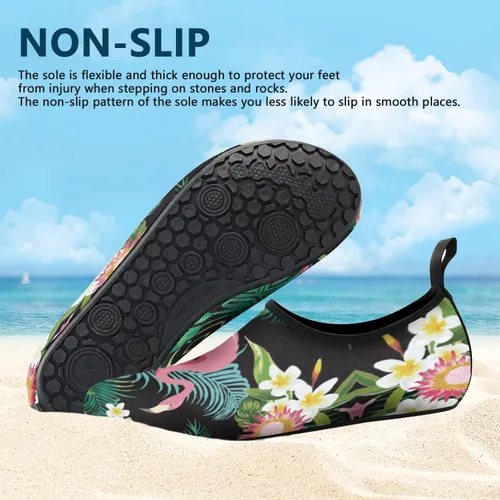 Vista 2 de Valennia Zapatos de agua descalzos de secado rápido, calcetines de yoga para playa, natación, surf, ejercicio para mujeres y hombres