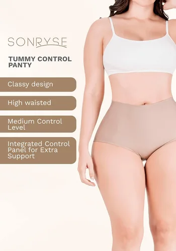 Vista 3 de Sonryse SP620NC PACK Bragas con control de abdomen de tiro medio para mujer