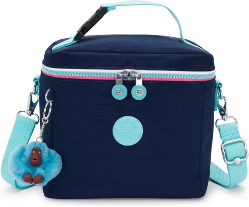 Vista 10 de Kipling Graham - Bolsa de almuerzo para mujer, reutilizable, resistente al agua, con aislamiento de nailon Tonal azul real