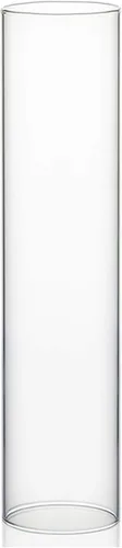 Vista 11 de WGVI Funda para portavelas Hurricane, ancho de 2 pulgadas, altura de 12 pulgadas, portavelas cilíndrico de vidrio transparente, tubo de chimenea