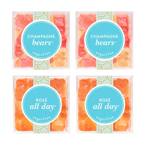 Vista 9 de Sugarfina Rose All Day Bears - Gomitas de oso pequeño cubo de caramelo, 3.8 onzas, 1 unidad