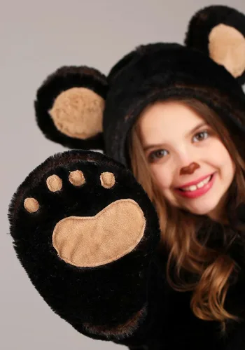 Vista 5 de Disfraz acogedor de oso marrón para niña, Marrón