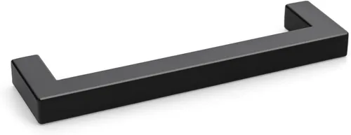 Vista 44 de Goldenwarm 1 paquete de manija cuadrada negra para cajones de gabinete de barra, de acero inoxidable, herrajes modernos para gabinetes de cocina