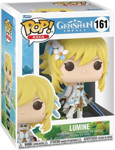 Vista 3 de POP Genshin Impact Lumine Funko Figura de vinilo (paquete con funda protectora de caja compatible), multicolor, 3.75 pulgadas