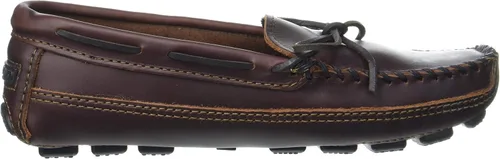 Vista 6 de Minnetonka Mocasines de piel vacuna de doble parte inferior para hombre Castaño Lariat