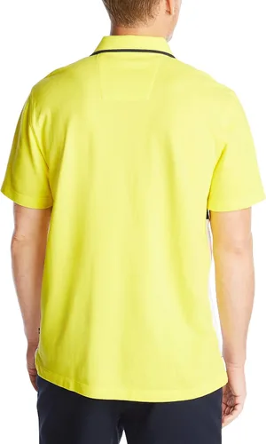 Vista 3 de Nautica Polo de manga corta 100% algodón piqué bloque de color para hombre