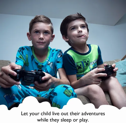 Vista 2 de Minecraft Pantalones de pijama para niños
