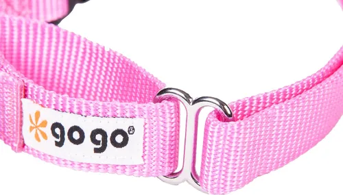 Vista 3 de GoGo Pet Products GoGo - Collar de perro Martingala de 3/4 pulgadas, mediano, color rosa Rosado