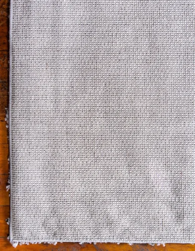 Vista 398 de Unique Loom Colección Davos Shag - Alfombra Lino