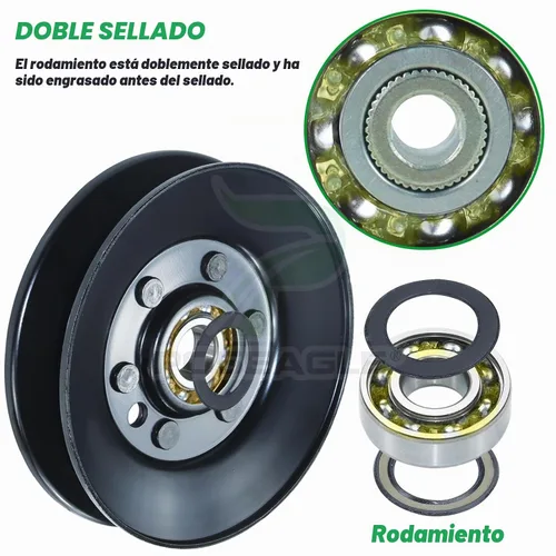 Vista 6 de 1-603805 Polea tensora para Toro Z Master 52", Exmark Lazer Z 60" A14 1x1-603805