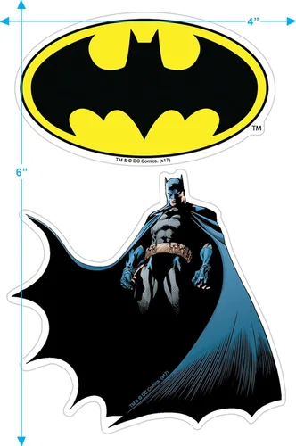 Vista 6 de Popfunk Sudadera clásica con capucha y calcomanías con logotipo clásico de Batman para padres y papás